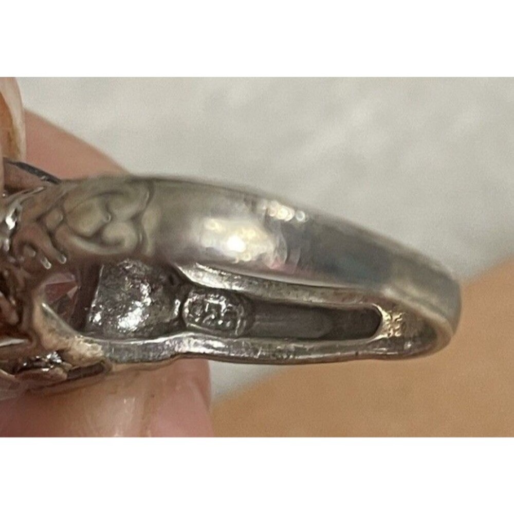 Sterling Silver CZ Solitaire Ring in Size 5.5 - Picture 5 of 7